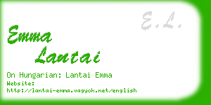 emma lantai business card
